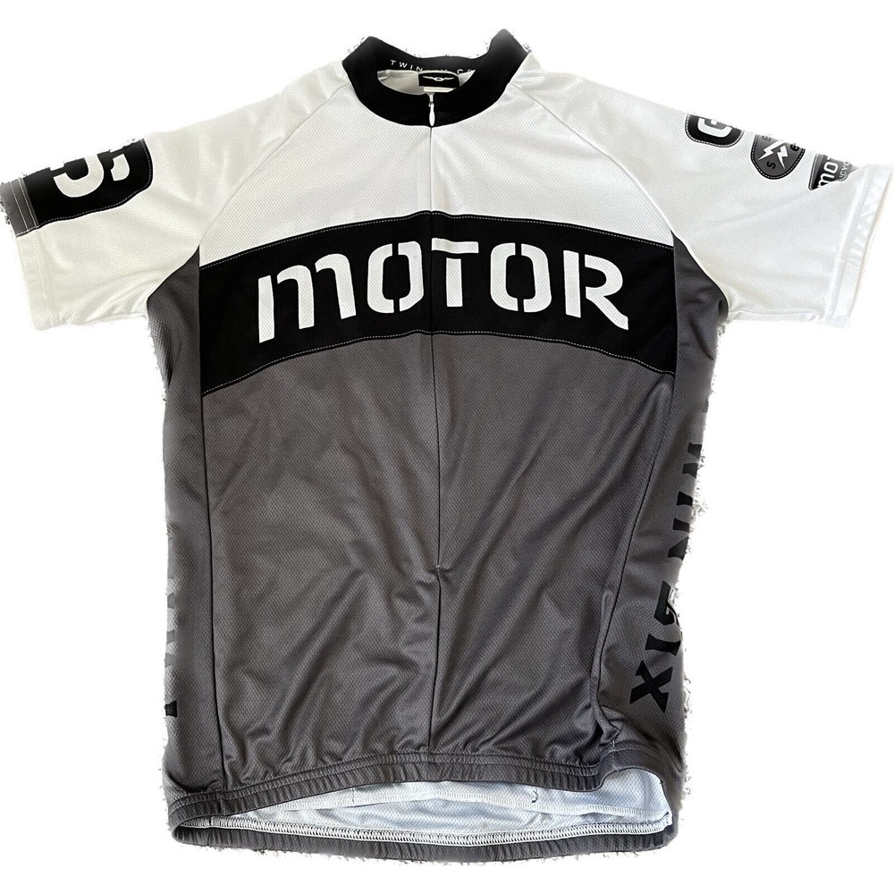 Twin Six Motor Men’s Cycling Jersey Shirt Size Medium Short Sleeves Made In USA